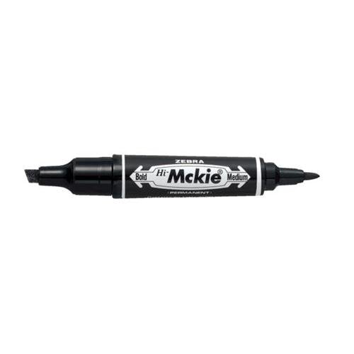 Best Value Zebra McKie Bold Marker Pen - Black (Pack of 10)