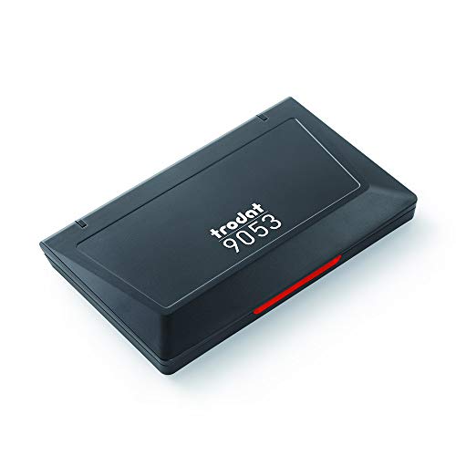 Best Value Trodat 9053 Large Stamp Pad For Tradtional Rubber Stamps - 158 x 90 mm - Red