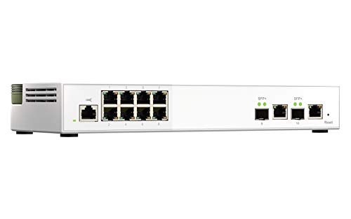 QNAP QSW-M2108R-2C - Switch - Managed - 8 x 2.5GBase-T + 2 x combo 10 Gigabit SFP+/RJ-45 - desktop, rack-mountable