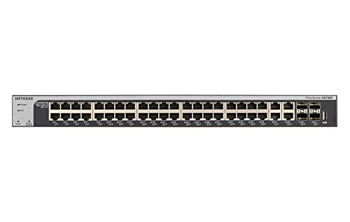 NETGEAR Smart XS748T - Switch - L3 Lite - smart - 44 x 10GBase-T + 4 x 10 Gigabit SFP+ - desktop, rack-mountable