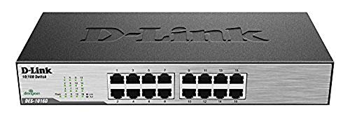 D-Link DES 1016D - Switch - 16 x 10/100 - desktop