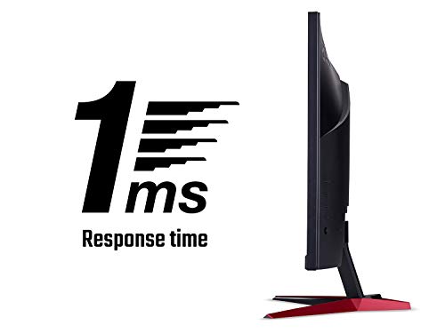 Acer NITRO VG0 Nitro VG220Qbmiix 21.5 inch Full HD Gaming Monitor IPS Panel FreeSync 75Hz Refresh Rate 1ms Response Time HDMI VGA Black Red