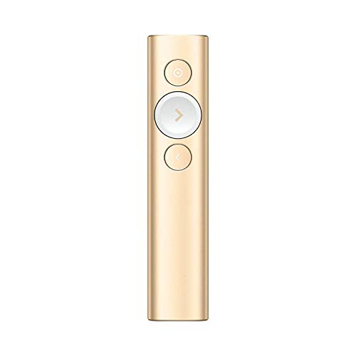 Logitech Spotlight - Presentation remote control - 3 buttons - gold