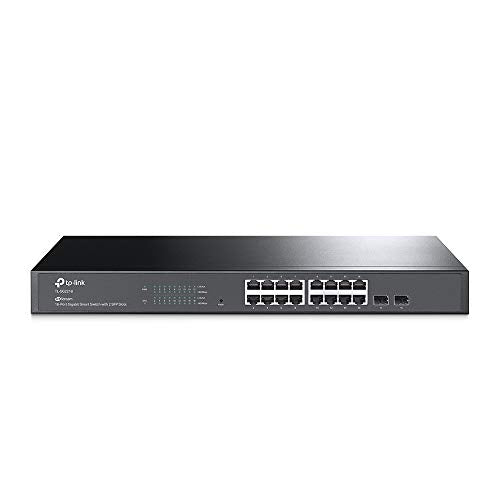 TP-Link JetStream TL-SG2218 - V1 - switch - smart - 16 x 10/100/1000 + 2 x SFP - rack-mountable