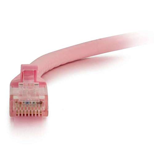 C2G Cat5e Booted Unshielded (UTP) Network Patch Cable - Patch cable - RJ-45 (M) to RJ-45 (M) - 50 cm - UTP - CAT 5e - molded, snagless, stranded - pink