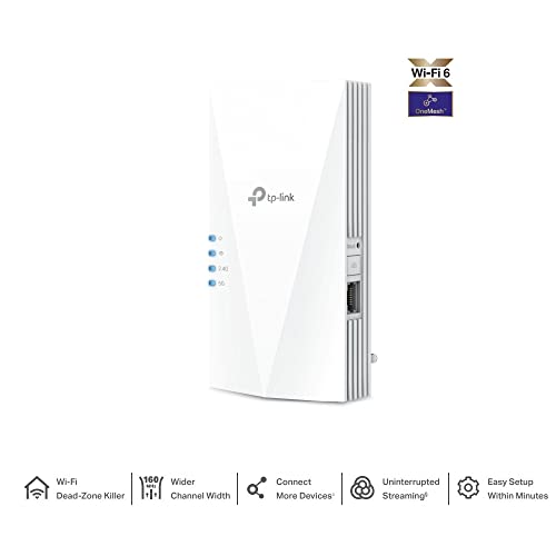 TP-Link RE700X V1 - Wi-Fi range extender - Wi-Fi 6 - 2.4 GHz, 5 GHz - in wall