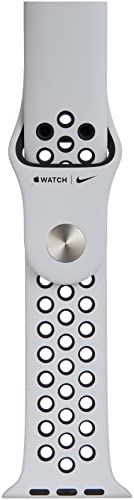 Apple Nike - Band for smart watch - 140-210 mm - black, pure platinum - for Watch (42 mm, 44 mm, 45 mm)