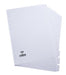 Elba A4 Manilla 160gsm Subject Dividers Europunched 10 Part White