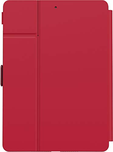 Speck Balance Folio Case Apple iPad 10.2 Inch 2019 7th Generation Dark Poppy Red Tablet Case Bump Resistant Scratch Resistant