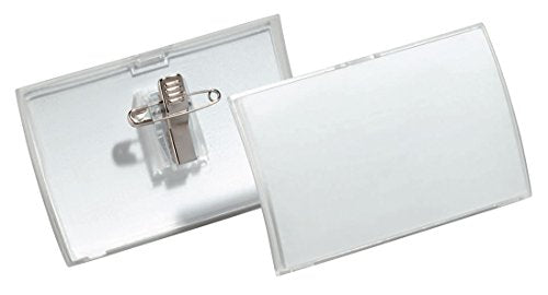 Best Value Durable 8211 Click Fold Badge with Combination Clip 40 x 75 mm (Pack of 25)