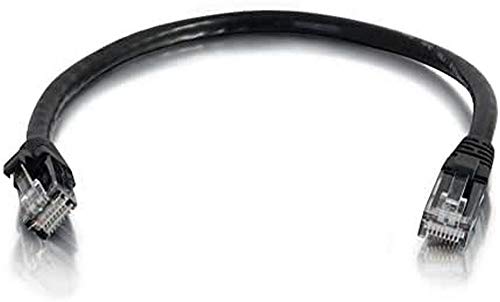 C2G Cat5e Booted Unshielded (UTP) Network Patch Cable - Patch cable - RJ-45 (M) to RJ-45 (M) - 50 cm - UTP - CAT 5e - molded, snagless, stranded - black