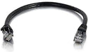 C2G Cat5e Booted Unshielded (UTP) Network Patch Cable - Patch cable - RJ-45 (M) to RJ-45 (M) - 50 cm - UTP - CAT 5e - molded, snagless, stranded - black