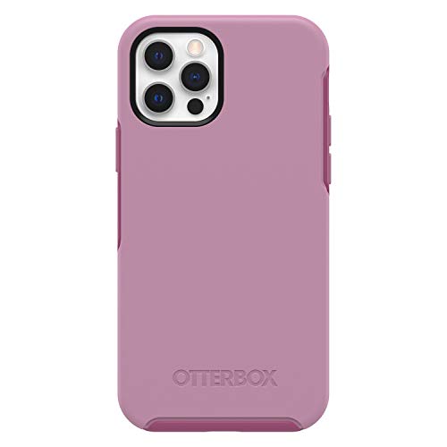 OtterBox Symmetry Series - Back cover for mobile phone - polycarbonate, synthetic rubber - cake pop pink - for Apple iPhone 12, 12 Pro