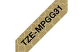 Brother TZe-MPGG31 - Black on gold geometric - Roll (1.2 cm x 4 m) 1 roll(s) laminated tape - for Brother PT-H110, P-Touch Cube PT-P300, P-Touch Cube Pro PT-P910, P-Touch Embellish PT-D215