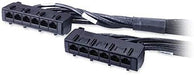 APC Data Distrbution Cable, CAT6 UTP CMR 6XRJ-45 Black 9FT (2.7M)