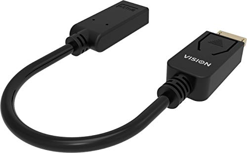 VISION Professional installation-grade DisplayPort to HDMI adaptor