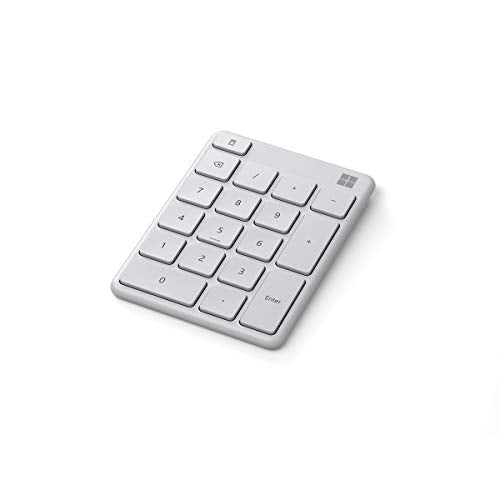 Microsoft Number Pad - Keypad - wireless - Bluetooth 5.0 - Glacier