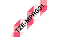 Brother TZe-MPRG31 - Black on red gingham - Roll (1.2 cm x 4 m) 1 roll(s) laminated tape - for Brother PT-H110, P-Touch PT-H105, H110, P-Touch Cube PT-P300, P-Touch Embellish PT-D215
