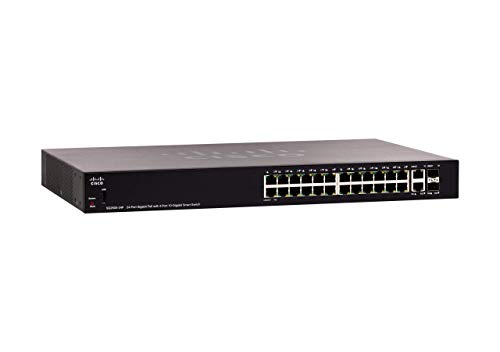Cisco 250 Series SG250X-24P - Switch - L3 - smart - 24 x 10/100/1000 (PoE+) + 2 x 10 Gigabit Ethernet + 2 x 10 Gigabit SFP+ - rack-mountable - PoE+ (195 W)