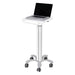 NewStar Medical Mobile Stand for Laptop, Height Adjustable - Grey. Allows you to move your workplace between rooms and also get optimal positioning for both standing and seated users. The cart is easily height adjustable from 80 to 105 centimetres. Maximum 8kg combined weight - Newstar have over 20 years experience providing high quality mounts to suit a wide variety of needs, which include the mounting of screens, tablets, projectors, laptops and PCs.  One thing that remains the same across our