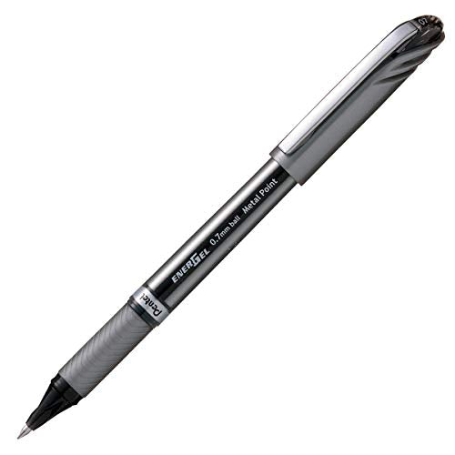 Best Value Pentel BL27-AX Energel BL27-A Roller Ball Pen (Medium) - Black (Pack of 12 pens)