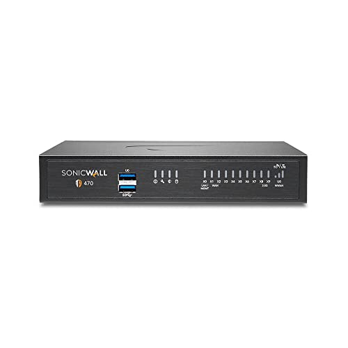 SonicWall TZ470W - Security appliance - GigE, 2.5 GigE, 802.11ac Wave 2 - Wi-Fi 5 - 2.4 GHz, 5 GHz - desktop