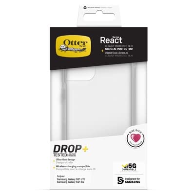 OtterBox React + CP Film Samsung Galaxy S21 5G - clear