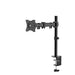 NewStar NeoMounts Full Motion Desk Mount (clamp & grommet) for 10-30" Monitor Screen, Height Adjustable - Desk mount for LCD display (adjustable arm) - black - screen size: 10"-30"