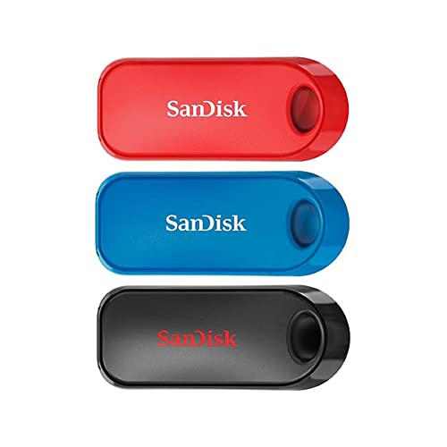 Cruzer Snap USB 32G 3Pack Black/Blue/Red