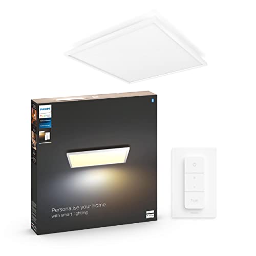 Philips Hue White ambiance Aurelle - Ceiling light panel - LED - 39 W - class F - warm to cool white light - 2200-6500 K - square - white