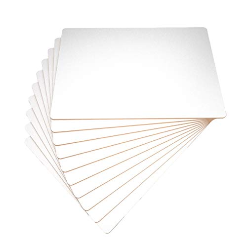 Best Value Show-me Plain Rigid Whiteboards, Pack of 10