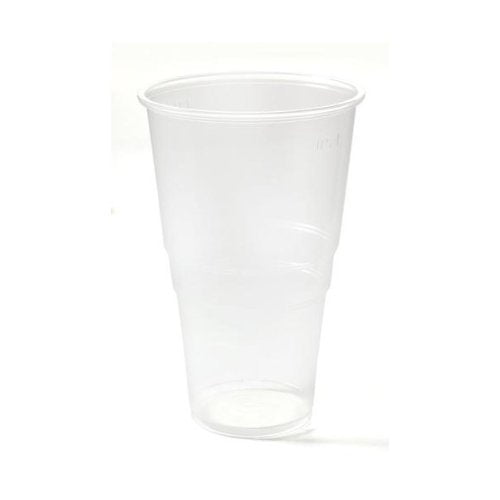 Best Value CPD 1 Pint Plastic Glass, Pack of 50, Clear