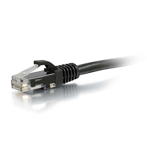 C2G Cat5e Booted Unshielded (UTP) Network Patch Cable - Patch cable - RJ-45 (M) to RJ-45 (M) - 50 cm - UTP - CAT 5e - molded, snagless, stranded - black