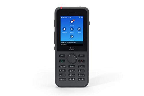 Cisco IP Phone 8821 - Cordless extension handset - with Bluetooth interface - IEEE 802.11a/b/g/n/ac (Wi-Fi) - SIP - 6 lines