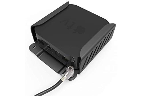 Compulocks Apple TV 6th / 5th / 4th Gen Security Mount - Mounting kit (security bracket, locking head assembly) - for mediabox - high-grade aluminium - jet black - mounting interface: 75 x 75 mm - for Apple TV 4K (1st generation, 2nd generation), TV HD