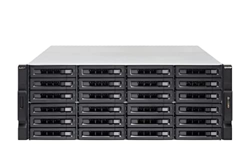 QNAP TS-h2483XU-RP - NAS server - 24 bays - rack-mountable - SATA 6Gb/s - RAID 0, 1, 5, 6, 10, 50, JBOD, 5 hot spare, 6 hot spare, 60, 10 hot spare, RAID TP - RAM 128 GB - Gigabit Ethernet / 10 Gigabit Ethernet / 10Gbps SFP+ - iSCSI - 4U