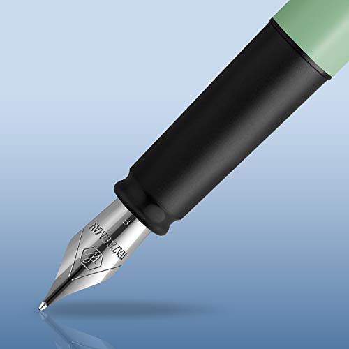 Waterman Allure Mint Green Pastel Lacquer Fountain Pen Fine Nib Blue Ink With Gift Box