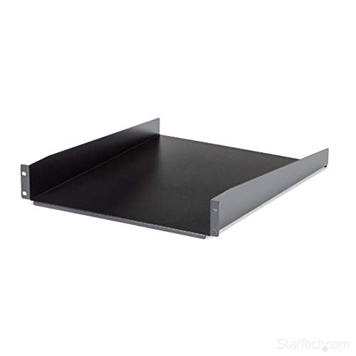 Best Value StarTech.com 2U Fixed Server Rack Mount Shelf - 22" Deep Steel Universal Cantilever Tray for 19" AV, Data, Network Equipment Rack - 50lbs (CABSHELF22)