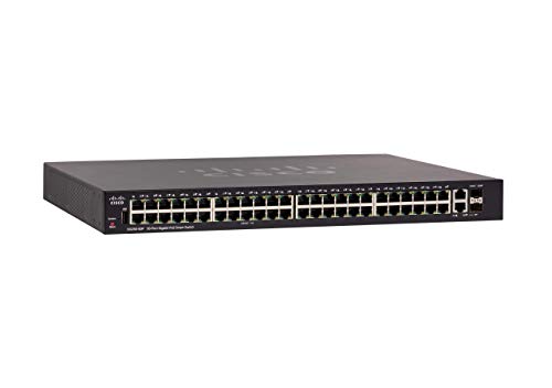 Cisco 250 Series SG250-50P - Switch - L3 - smart - 48 x 10/100/1000 (PoE+) + 2 x combo Gigabit Ethernet/Gigabit SFP - rack-mountable - PoE+ (375 W)