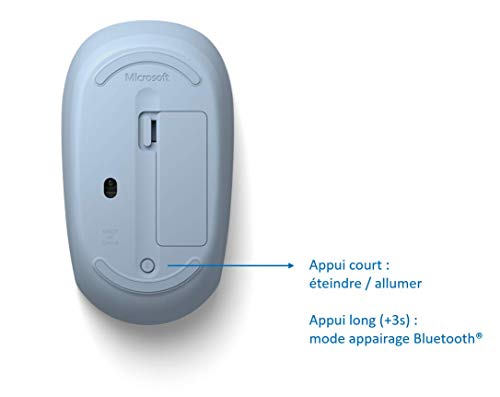 Microsoft Bluetooth Mouse - Mouse - optical - 3 buttons - wireless - Bluetooth 5.0 LE - pastel blue
