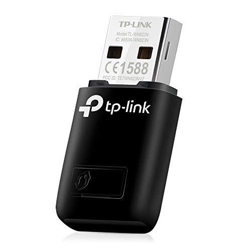Best Value TP-Link TL-WN823N Wi-Fi Dongle, 300 Mbps Mini Wireless Network USB Wi-Fi Adapter for PC Desktop Laptop(Supports Windows XP/7/8/8.1/10, OS X (10.9-10.13) and Linux, WPS, Soft AP, USB 2.0)