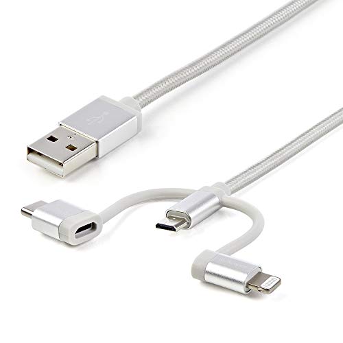 StarTech 1M 3 in 1 Lightening USB Cable