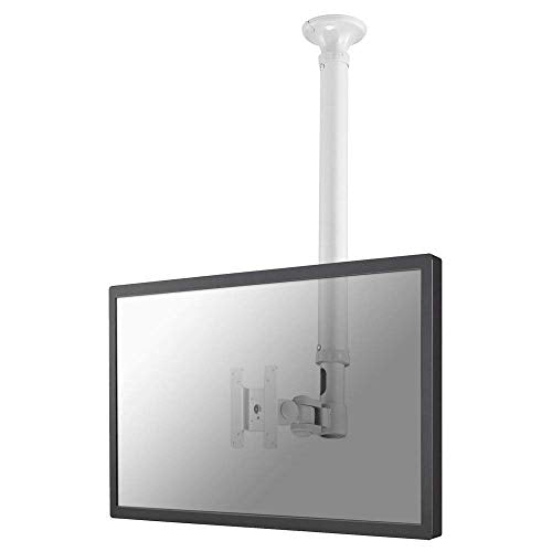 Newstar TV/Monitor Ceiling Mount for 10"-30" Screen, Height Adjustable - WhiteTilt and Turn (left and right) and rotate ceiling mount suitable for a screen between 10" and 30" and up to 12kg max. Height Adjustable (79-129cm). This model allows you to tilt your screen forward, turn and rotate the screen and adjust the height to choose the ideal viewing angle to suit your needs. - Mount suitable for VESA sizes: 75x75, 100x100 and 200x100mm - Newstar have over 20 years experience providing high qua