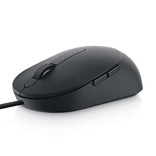 Dell MS3220 - Mouse - laser - 5 buttons - wired - USB 2.0 - black - with 3 years Advanced Exchange Service - for Latitude 3320, 3420, 35XX, 73XX, 94XX, 95XX, Vostro 13 5310, 14 5410, 15 5510, 5415, 5515