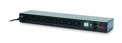 APC Switched Rack PDU AP7920B - Power distribution strip - AC 200/208/230 V - 2300 VA - Ethernet - input: IEC 60320 C14 - output connectors: 8 (IEC 60320 C13) - 1U - 19" - black - for P/N: SCL500RMI1UC, SCL500RMI1UNC, SMTL1000RMI2UC, SMTL750RMI2UC, SMX1500RM2UCNC