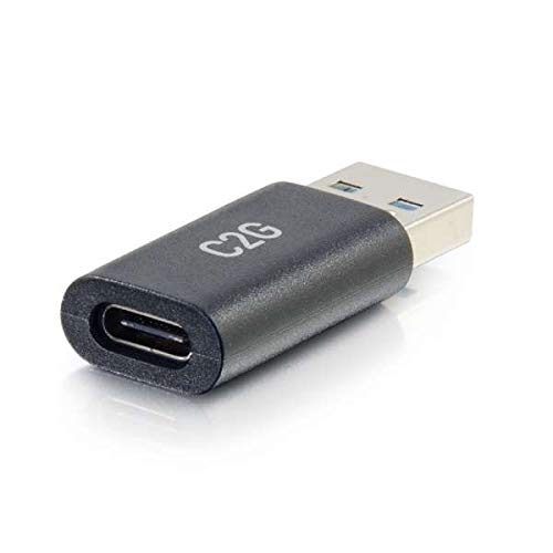 C2G USB C to USB Adapter - SuperSpeed USB Adapter - 5Gbps - F/M - USB adapter - USB-C (F) reversible to USB Type A (M) - USB 3.0 - molded - black