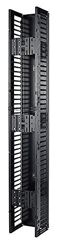 Valueline, Vertical Cable Manager for 2 & 4 Post Racks, 84"H X 12"W, Single-Sided with Door