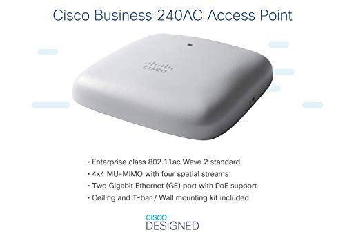 Cisco Business 240AC - Radio access point - 802.11ac Wave 2 - Wi-Fi 5 - 2.4 GHz, 5 GHz (pack of 5)