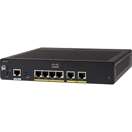Cisco Integrated Services Router 921 - Router - 4-port switch - GigE - WAN ports: 2