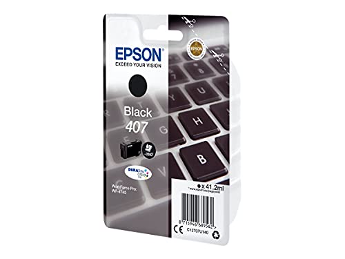 Epson 407 - 41.2 ml - L size - black - original - ink cartridge - for WorkForce Pro WF-4745DTWF